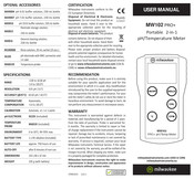 Milwaukee MW102 PRO+ Gebruiksaanwijzing