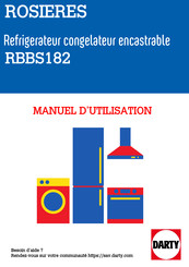 ROSIERES RBBS182 Handleiding Voor Onderhoud En Installatie