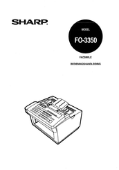 Sharp FO-3350 Bedieningshandleiding