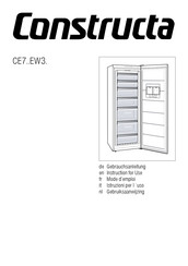 CONSTRUCTA CE7 EW3 Series Gebruiksaanwijzing