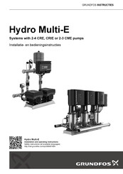 Grundfos Hydro Multi-E 3 CRIE Installatie- En Bedieningsinstructies