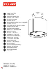 Franke FSMS F42 BK MATT Gebruiksaanwijzing