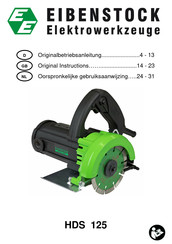 EIBENSTOCK HDS 125 Oorspronkelijke Gebruiksaanwijzing