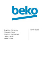 Beko RCNA340K20W Handleiding