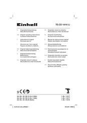 EINHELL 45.139.12 Originele Handleiding