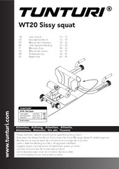 Tunturi Sissy Squat WT20 Gebruikershandleiding