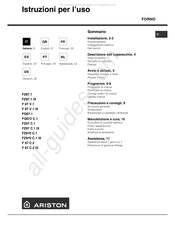 Hotpoint Ariston FZ87.1 Gebruiksaanwijzing