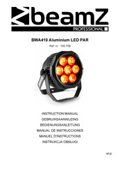 Beamz professional BWA410 Aluminium LED PAR Gebruiksaanwijzing