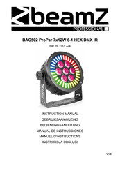 Beamz professional 151.324 Gebruiksaanwijzing