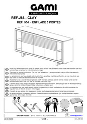 Gautier GAMI CLAY J66-504 Montage-Instructies