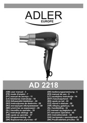 Adler europe AD 2218 Handleiding