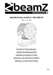 Beamz professional 151.304 Gebruiksaanwijzing
