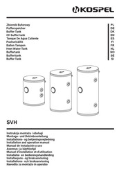 Kospel SVH 100 Installatie- En Bedieningshandleiding