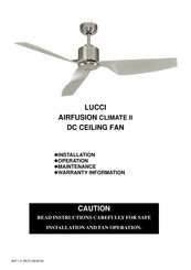 LUCCI AIRFUSION CLIMATE II Installatiehandleiding