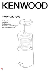 Kenwood JMP60 Gebruiksaanwijzing