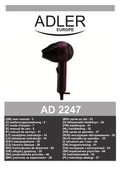 Adler europe AD 2247 Handleiding