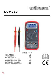 Velleman DVM853 Handleiding