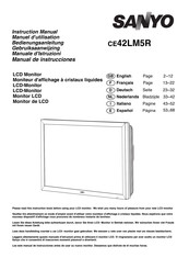 Sanyo CE42LM5R Gebruiksaanwijzing