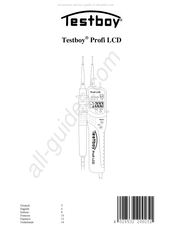 Testboy Profi LCD Handleiding