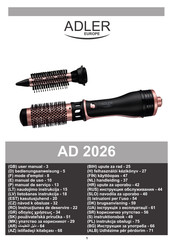 Adler europe AD 2026 Handleiding