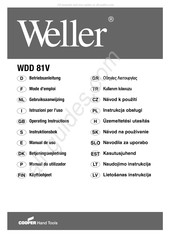 Weller WDD 81V Gebruiksaanwijzing