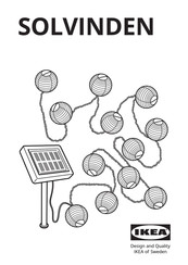 IKEA SOLVINDEN Handleiding