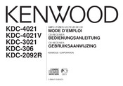 Kenwood KDC-306 Gebruiksaanwijzing