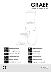 Graef CM702 Gebruiksaanwijzing