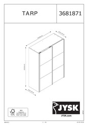 Jysk TARP 3681871 Handleiding