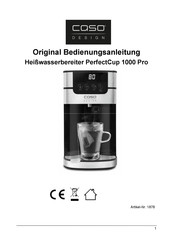 CASO DESIGN PerfectCup 1000 Pro Handleiding