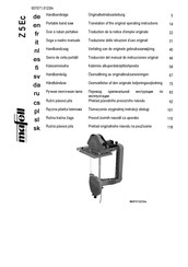 Mafell Z 5 Ec Vertaling Van De Originele Gebruiksaanwijzing