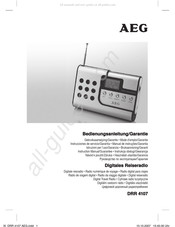 AEG DRR 4107 Gebruiksaanwijzing