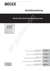 Rotex RHYHBX08AA Gebruiksaanwijzing