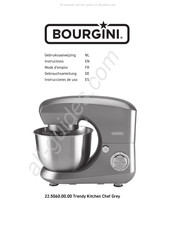 Bourgini Trendy Kitchen Chef Grey Gebruiksaanwijzing