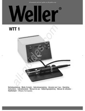 Weller WTT 1 Gebruiksaanwijzing