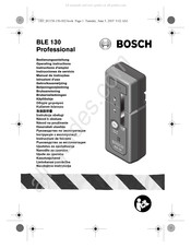 Bosch BLE 130 Professional Gebruiksaanwijzing