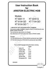 Ariston KT 7104 QO Gebruiksaanwijzing