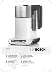 Bosch TWK86 Series Gebruiksaanwijzing