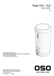 OSO HOTWATER Saga Coil S2C 150 Handleiding