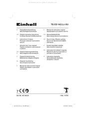 EINHELL TE-CD 18-2 Li-i Originele Handleiding