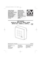 Vortice VORT QUADRO MICRO 80 Gebruiksaanwijzing