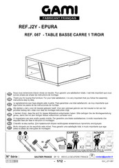 Gautier Gami EPURA J2Y Montage-Instructies