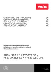 Amica FY5079.3DFXBI Gebruiksaanwijzing