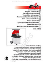 Grizzly GHS 2842 B Vertaling Van De Originele Gebruiksaanwijzing