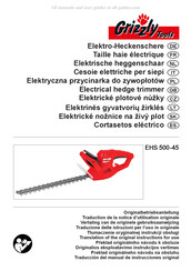 Grizzly Tools EHS 500-45 Vertaling Van De Originele Gebruiksaanwijzing