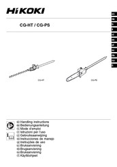 HIKOKI CG-HT Gebruiksaanwijzing