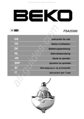 Beko FSA25300 Gebruiksaanwijzing