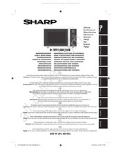 Sharp R-291WE Gebruiksaanwijzing