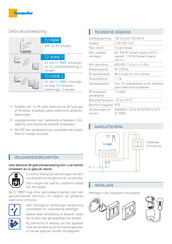 TEMPOLEC T2 Home 2 Gebruiksaanwijzing