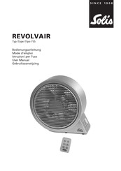 SOLIS REVOLVAIR 755 Gebruiksaanwijzing